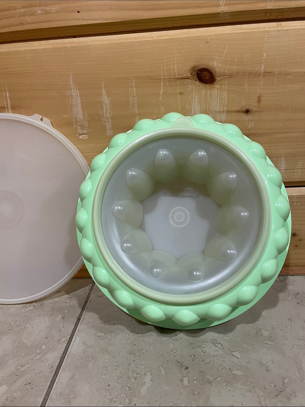 Tupperware Mint Green Jello Mold Storage Container Vintage